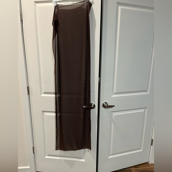 Pure Silk brown gown size 14 - Picture 9 of 9